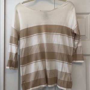 Loft Scoop Neck Tie Back Top